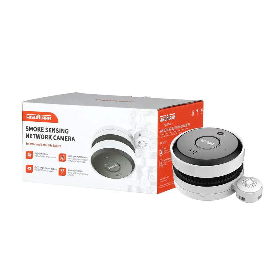 5MP IR AI-Fire Smoke Sensing Network Camera with Temperature & Humidity Detection