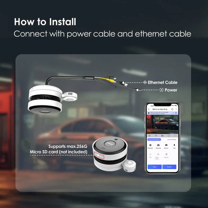 5MP IR AI-Fire Smoke Sensing Network Camera with Temperature & Humidity Detection
